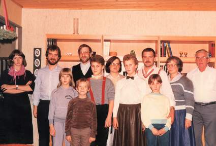 Familien Birthe & Sren Wisn anno julen 1984